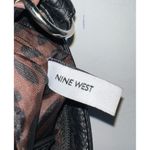 Nine West Crossbody Purse Bag Black Faux Leather Pebbled Womens Ladies Photo 7