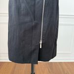 Karen Millen Black Sheath Moto Pencil Dress Silver Offset Zipper Snap $298 8 Photo 7