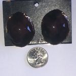 Elegant Brown Enamel Chunky Retro Boho Earrings Photo 2