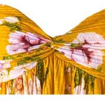 Free People  Mirage Babydoll Hi-Lo Tank Floral Smocked Boho Top ~ Women's SMALL Photo 4