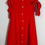 Capulet Giulia Off the Shoulder Mini Dress Womens Small Cherry Red Revolve Party Photo 6