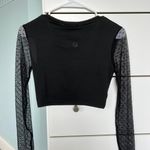 Amazon Black cropped long sleeve Photo 2