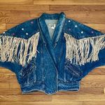 🤠Fringe Jean Jacket💃🏼~large Blue Photo 1