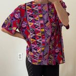 Vintage Multicolored Island Graphic Floral Geometric Pattern Crew Neck Top Size undefined Photo 1
