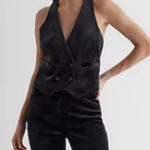 EXPRESS Black Women's velour Vest NWT women’s XL Photo 0