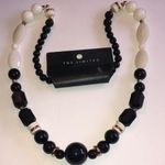 The Limited  Black and White Beaded Boho Necklace Photo 1