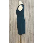 Elie Tahari ‎ Women's Sleeveless Sheath Dress Blue Belted Knee Length Size 2 Photo 7