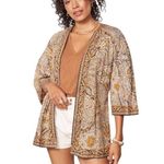 Cleobella  Kaleidoscope Paisley Print Multi Color Wrap Cardigan   Photo 0