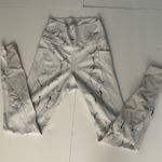 Buffbunny Collection  Limitless Leggings –White Marble Print • Activewear • Small Photo 0