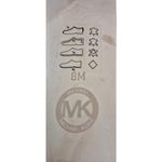 Michael Kors ROCHELLE BLACK PATENT GOLD MK LOGO SLINGBACKS 8M Photo 5