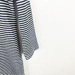 Anthropologie Postmark Blue White Striped Linen Blend Side Slits Henley Dress Photo 8
