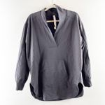 Lululemon LA Long Sleeve V Neck Oversized Tunic Pullover Sweatshirt Gray 8 Photo 3
