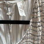 NWT Ruched Bodice Maxi Dress | Ruffle Sleeves‎ & Button Back | Size Medium Blue Photo 3