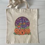 Handmade Vintage Halloween Clown Teddy Bear Tote Bag Photo 0