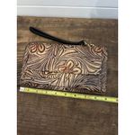 Patricia Nash Hand Tooled Leather Floral Wallet Wristlet Clutch Brown Zip Around Photo 7