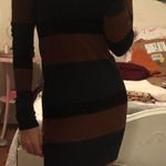 Boutique Color Block Turtleneck Dress Photo 0