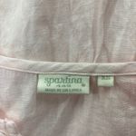 Spartina 449 Wome's Dress Sz XS Light Pink Linen‎ Tiered Pom Poms Long Sleeve Photo 9