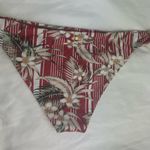 Dolce Vita Red Floral Bikini Bottom with gold hardware Small NWOT Photo 2