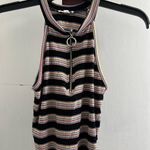A'Gaci  Black Striped Crop Top Size Large Photo 0