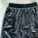 Greyish Teal Velvet Mini Skirt Blue Size XS Photo 2