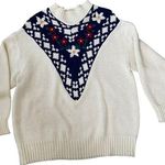 Forelli Vintage 90s Hippie Boho Cottagecore Floral Long Sleeve Mock Neck Sweater Size 18 Photo 0