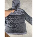New Balance Women's NB Black/ Houndstooth Quilted Puffer Hooded Tech Jacket XL Photo 7