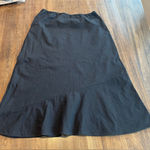 Free People  Black Cotton Skirt - Size L Photo 0