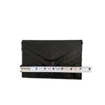 ARTBAG Black Croc Embossed Leather Snap Wallet Photo 2