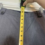 Lafayette 148  Blue Pinstriped Wide Leg Cropped Dress Pants Size 12 Photo 7