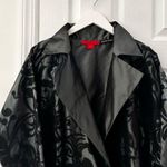 Shamask Bergdorf Goodman Silk Black Velvet Swirl Evening Boxy Blazer Coat 2 Size XL Photo 1