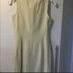 Laundry by Shelli Segal Laundry Linen Silk Yellow Dress Photo 14