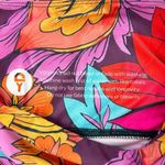 Yoga Democracy Original Bell Bottoms Indie Flow Maroon Orange Floral Size Small Purple Photo 9