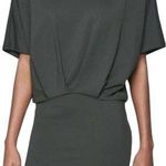 Athleta Womens Dress XXS Pronto Pleated Stretch Dolman Sleeve Round Neck Gray Photo 0