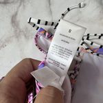 Salt + Cove Hawaii Lilac Purple Floral Halter Swim Top Juniors Size S Lace Up Photo 4