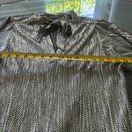 Sabina Musayev Anthropologie Eugine Shirt Dress Metallic Pleated size small Photo 15