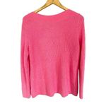 Talbots  Boat Neck Rib Knit Sweater Boat Neck Size Medium Pink Pullover Stretch Photo 3