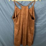 Blu Pepper : Chocolate Suede Like Embroidered Floral Dress- Side zip- M Photo 13