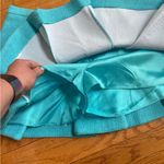 ZARA  Pleated Textured Interior Compression Shorts Mini Skirt Skort Sky/Blue Sz L Photo 8