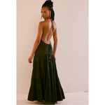 Free People  Bohemian Tiered Somewhere Sunny Drop Waist Maxi Dress Black XS NWT Photo 8