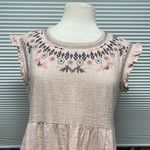 Knox Rose  Pink Embroidered Babydoll Dress Photo 1