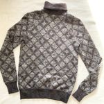 Chanel 36 US4 Mohair Pullover Turtleneck Diamonds plaid Sweater gray multicolor Photo 5