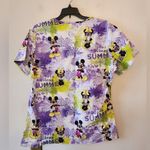 Disney  Scrub Top Women Summer Mickey Mouse & Minnie size medium Photo 1