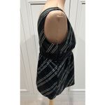 New York & Co Plaid Sleeveless Babydoll Top Black Green Holiday Dark Academia Size 6 Photo 2