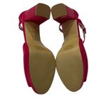 French Connection Women's Platform Peep Toe Pumps NEW Bright pink satin Size 11 Photo 9