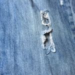 Old Navy  Boyfriend Blue Jeans Womens 14 Denim Distressed Cuffed Rips Casual Photo 6