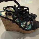 Madden Girl Strappy Platform Cork Wedge Sandals Womens 9M Gold Accents Summer Photo 2