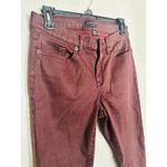Banana Republic Burgundy Maroon Skinny Fit Coated Denim Jeans size 27 Photo 8