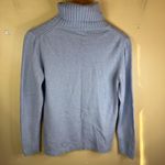 Benedetta B Womens Wool Cashmere Size Large Light Blue Turtleneck Knit Sweater Photo 5