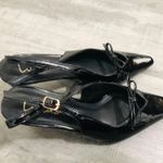 Lulus  black bow pointed heels Photo 1