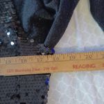 Joseph A  Cardigan Womens Size Small Black Button Front Sequin Long Sleeve Photo 3